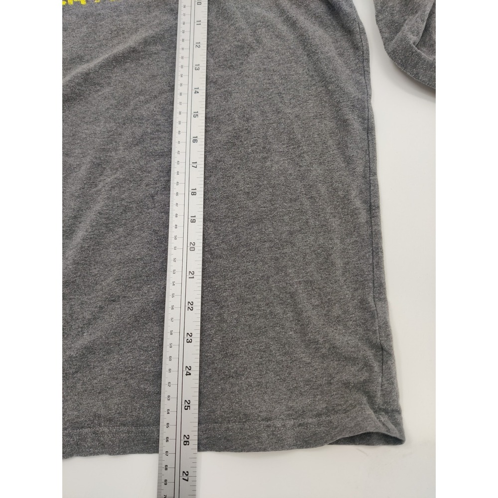 Under Armour Mens HeatGear Long Sleeve Graphic Logo Shirt Gray‎ Yellow Large - Picture 6 of 6